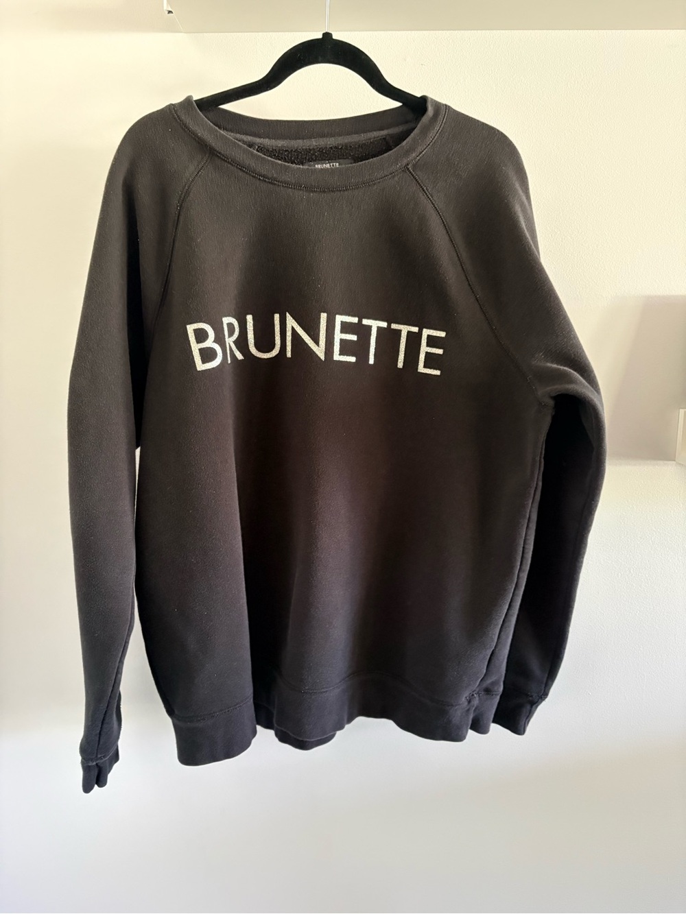 Brunette The Label Black Pullover Sweatshirt